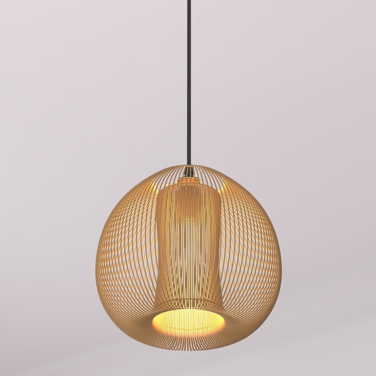 Atmosphera - Hanglamp aan een koord NODA 1xE27/40W/230V koper