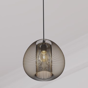 Atmosphera - Hanglamp aan een koord NODA 1xE27/40W/230V zwart