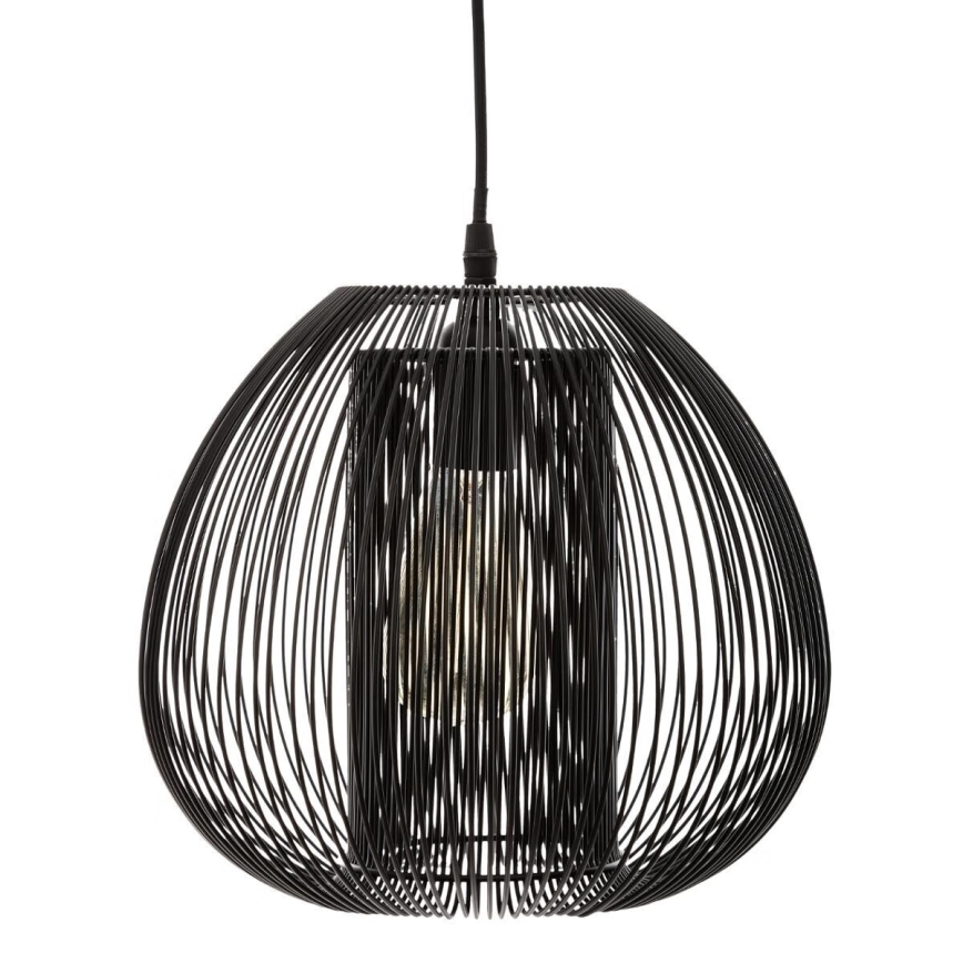Atmosphera - Hanglamp aan een koord NODA 1xE27/40W/230V zwart
