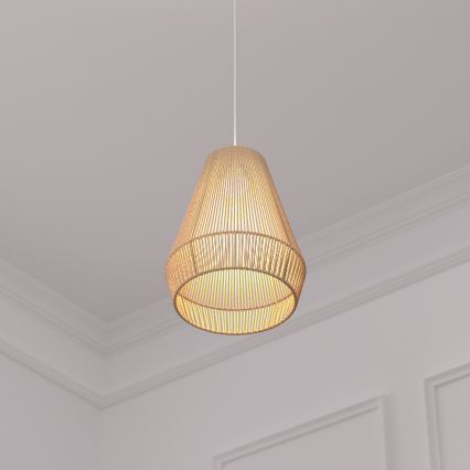 Atmosphera - Hanglamp aan een koord PALM 1xE27/40W/230V jute