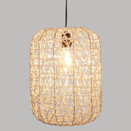 Atmosphera - Hanglamp aan een koord RAAHE 1xE27/40W/230V jute