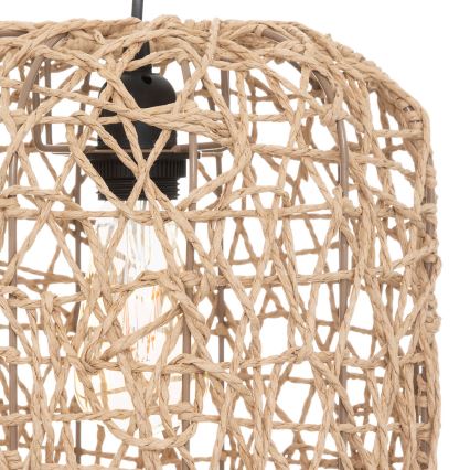 Atmosphera - Hanglamp aan een koord RAAHE 1xE27/40W/230V jute