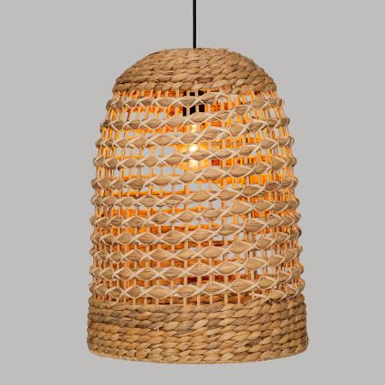 Atmosphera - Hanglamp aan een koord SAND 1xE27/40W/230V rotan/waterhyacint