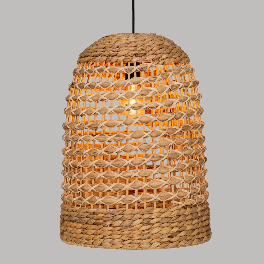 Atmosphera - Hanglamp aan een koord SAND 1xE27/40W/230V rotan/waterhyacint