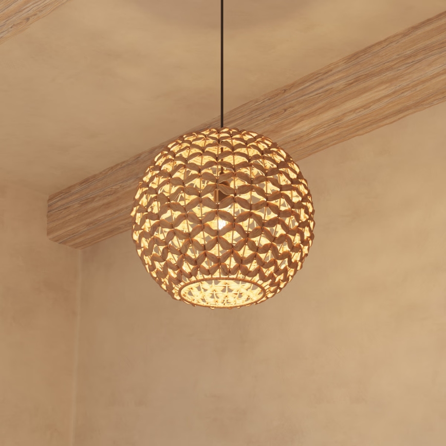 Atmosphera - Hanglamp aan een koord SAND 1xE27/40W/230V waterhyacint