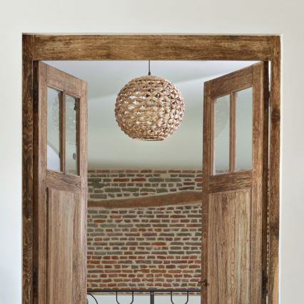 Atmosphera - Hanglamp aan een koord SAND 1xE27/40W/230V waterhyacint