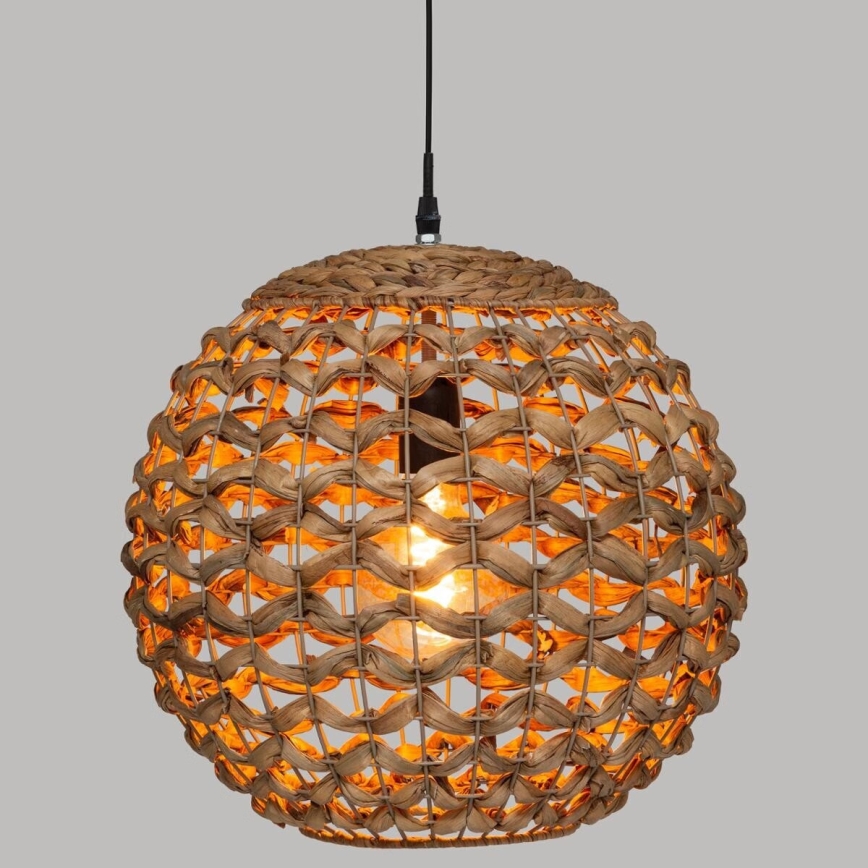 Atmosphera - Hanglamp aan een koord SAND 1xE27/40W/230V waterhyacint