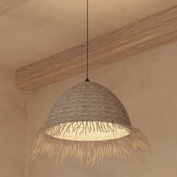 Atmosphera - Hanglamp aan een koord SEA VIEW 1xE27/40W/230V riet
