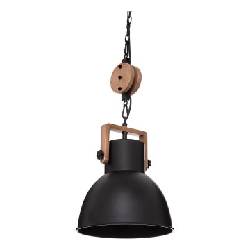 Atmosphera - Hanglamp aan een koord SILAS 1xE27/40W/230V grenen