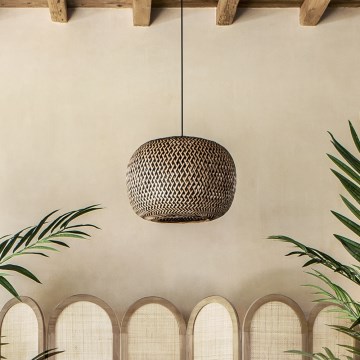 Atmosphera - Hanglamp aan een koord SINAI 1xE27/40W/230V bamboe