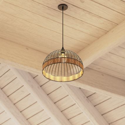 Atmosphera - Hanglamp aan een koord SUWA 1xE27/40W/230V rotan