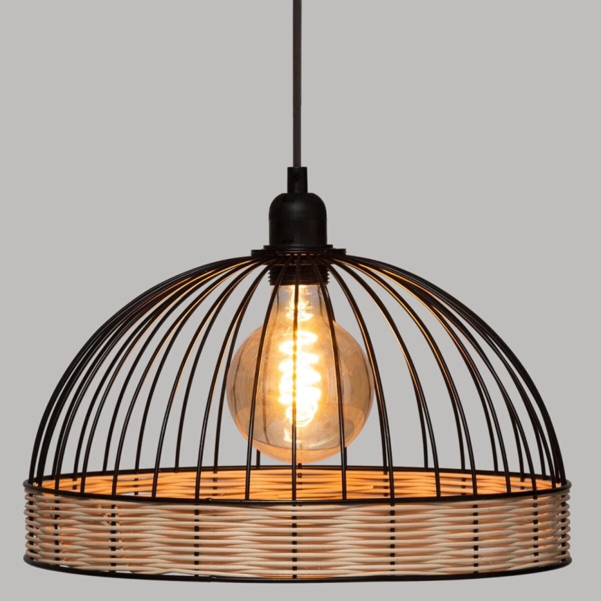 Atmosphera - Hanglamp aan een koord SUWA 1xE27/40W/230V rotan