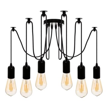 Atmosphera - Hanglamp aan een koord UDELL 6xE27/40W/230V spin