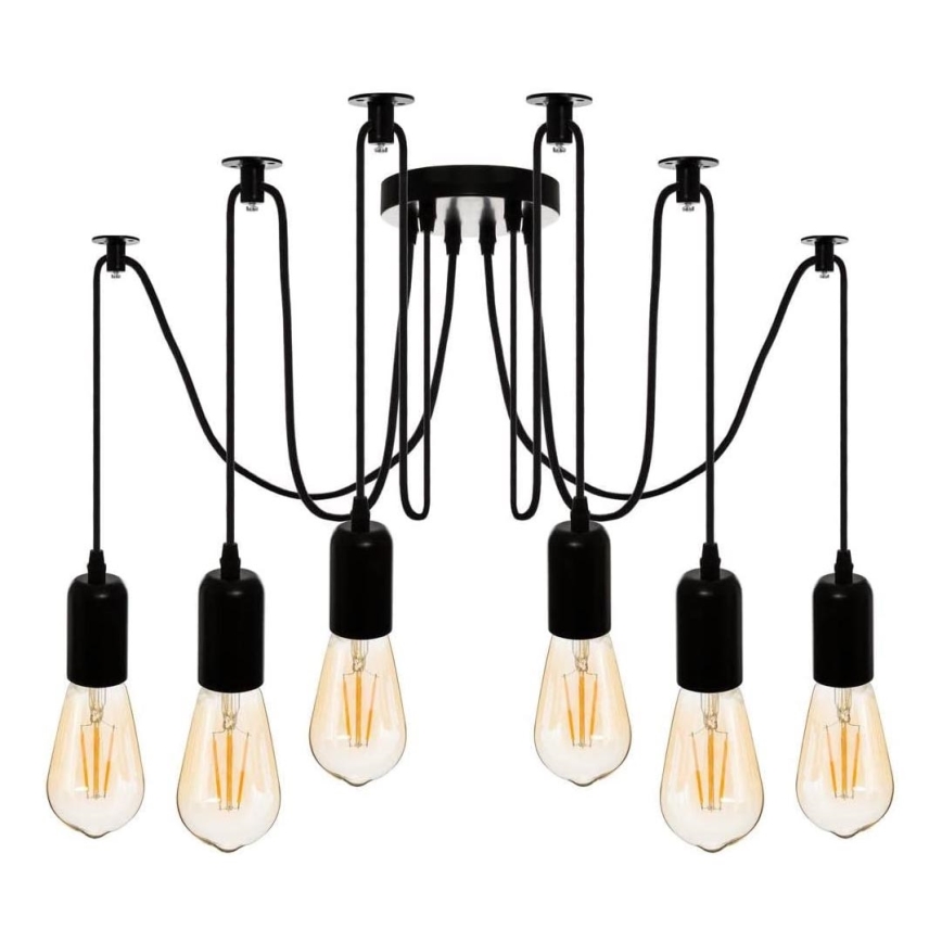 Atmosphera - Hanglamp aan een koord UDELL 6xE27/40W/230V spin