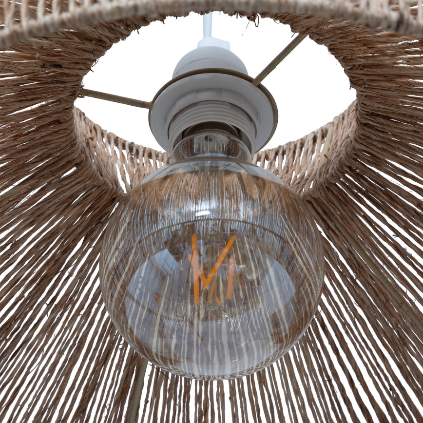Atmosphera - Hanglamp aan een koord ZELIA 1xE27/40W/230V jute