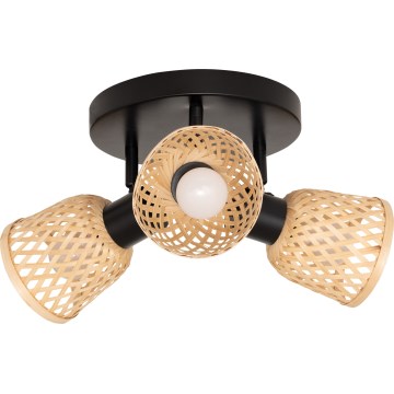 Atmosphera - Inbouwlamp LIO 3xE27/25W/230V bamboe