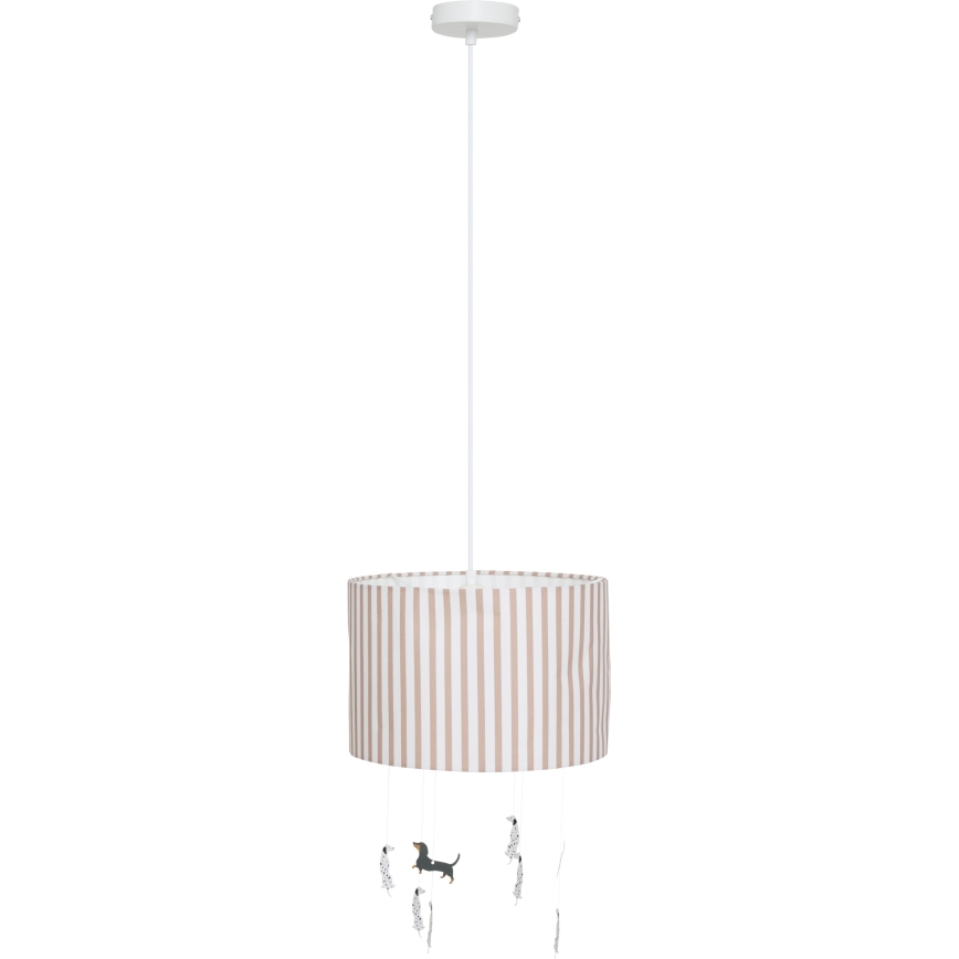 Atmosphera - Kinderhanglamp aan snoer SCOTT 1xE27/40W/230V met hondjes