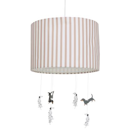 Atmosphera - Kinderhanglamp aan snoer SCOTT 1xE27/40W/230V met hondjes