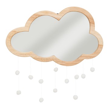 Atmosphera - Kinderwandspiegel CLOUD 40x36 cm rubberhout