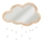 Atmosphera - Kinderwandspiegel CLOUD 40x36 cm rubberhout