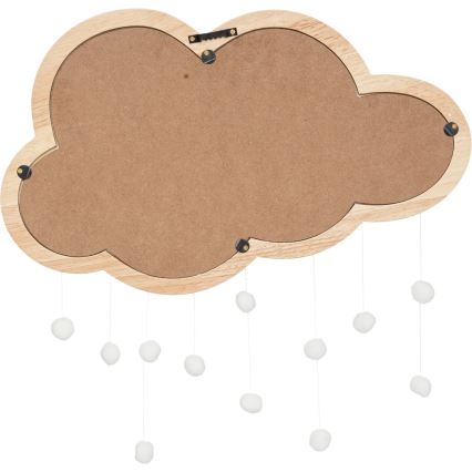 Atmosphera - Kinderwandspiegel CLOUD 40x36 cm rubberhout