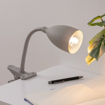 Atmosphera - Klemlamp SILY 1xE14/7W/230V grijs