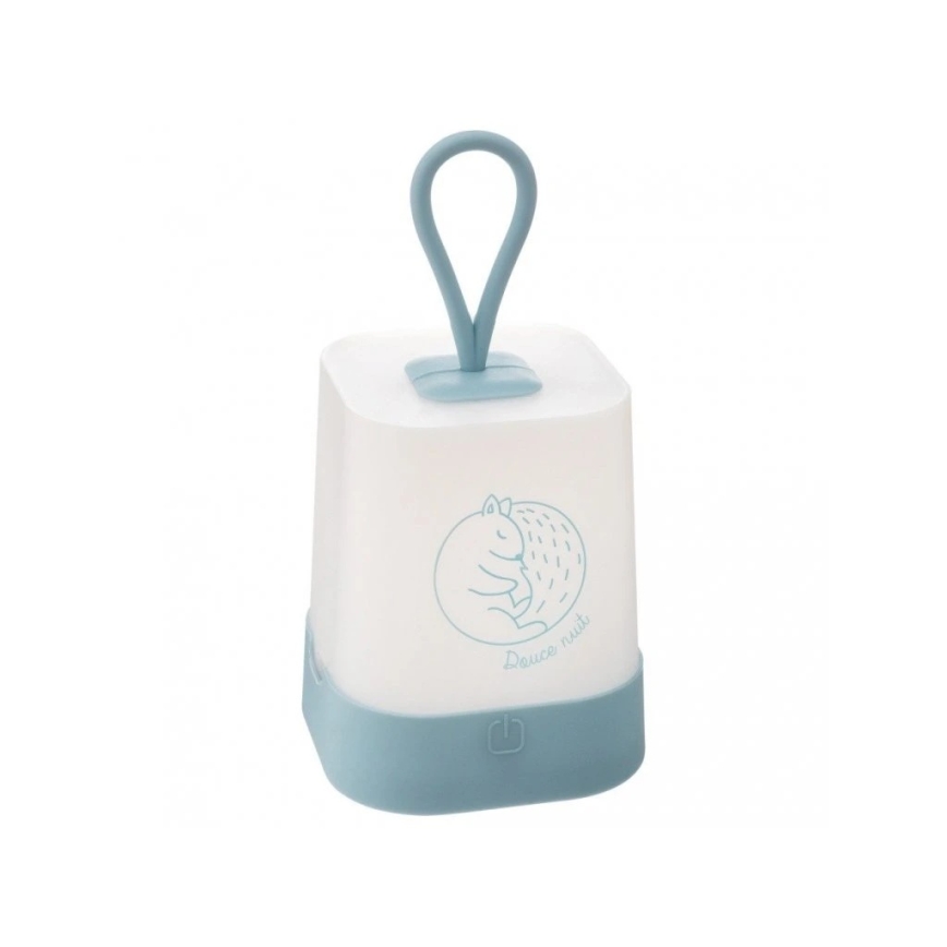 Atmosphera - LED-aanraakbaar oplaadbaar nachtlampje voor kinderen RABBIT LED/3,7V 1200 mAh blauw