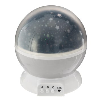 Atmosphera - LED Kinderprojector 3xAA grijs