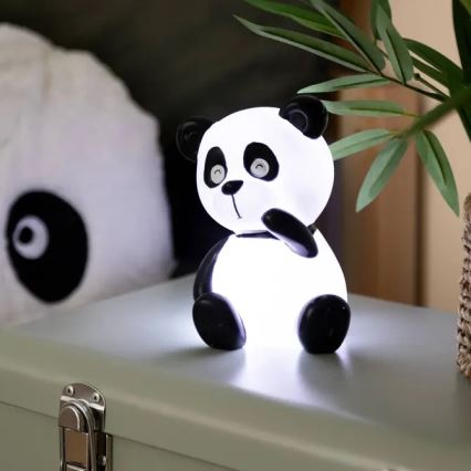 Atmosphera - LED-nachtlampje voor kinderen PANDA LED/3xLR44