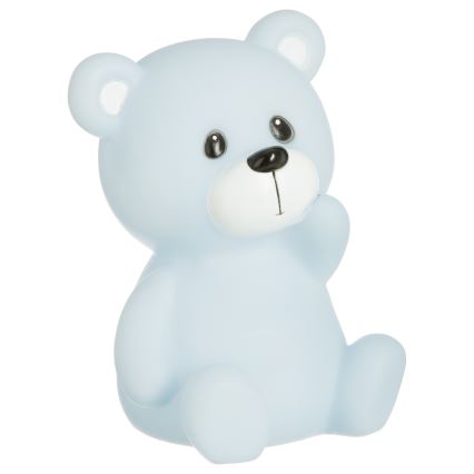 Atmosphera - LED nachtlampje voor kinderen TEDDY, LED/3xLR44, blauw