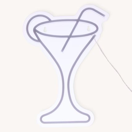 Atmosphera - LED-neon muurdecoratie COCTAIL LED/5V