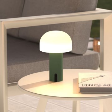 Atmosphera - LED Oplaadbaar buitenshuis aanraken tafellamp JANY LED/3,7V 22 cm 2200 mAh IP44 groen
