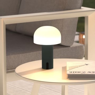 Atmosphera - LED Oplaadbaar buitenshuis aanraken tafellamp JANY LED/3,7V 22 cm 2200 mAh IP44 zwart