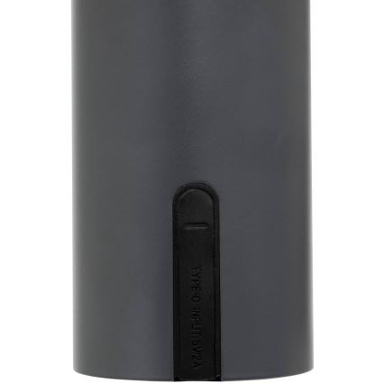 Atmosphera - LED Oplaadbaar buitenshuis aanraken tafellamp JANY LED/3,7V 22 cm 2200 mAh IP44 zwart