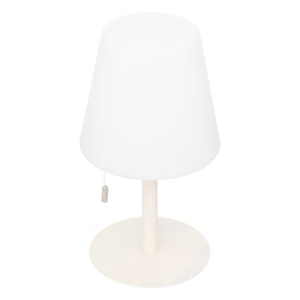 Atmosphera - LED RGBW Oplaadbaar buitenshuis tafellamp ZACK LED/3,7V 1200 mAh IP44 beige