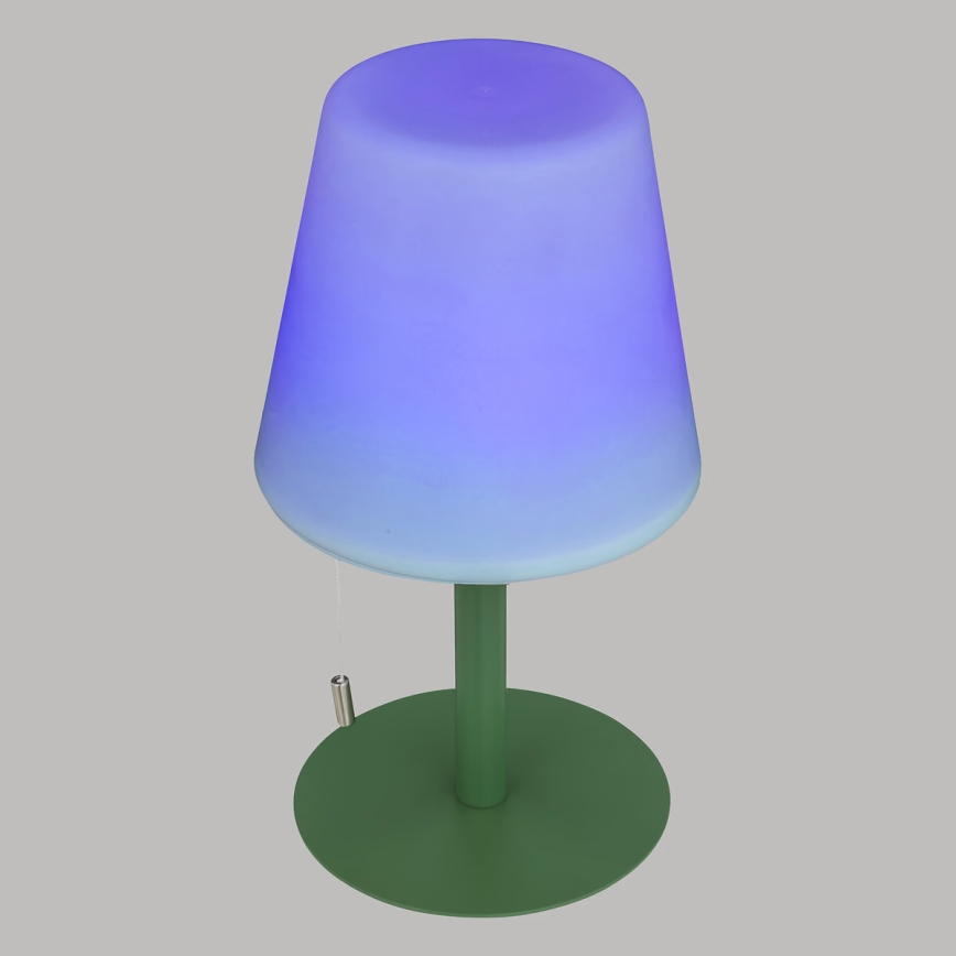Atmosphera - LED RGBW Oplaadbaar buitenshuis tafellamp ZACK LED/3,7V 1200 mAh IP44 groen