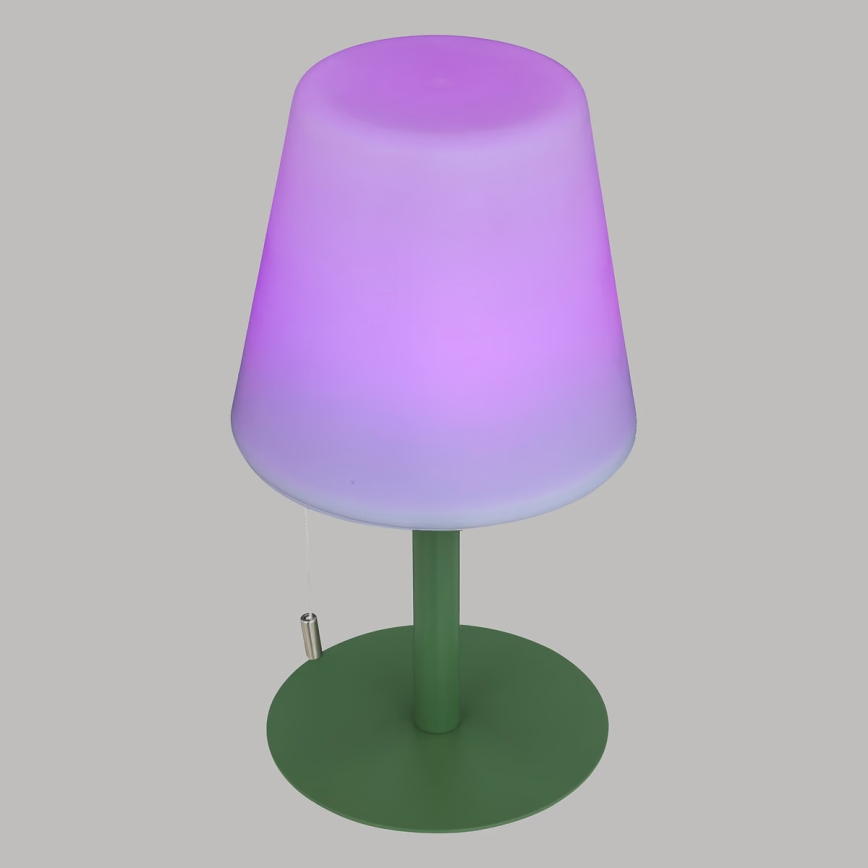 Atmosphera - LED RGBW Oplaadbaar buitenshuis tafellamp ZACK LED/3,7V 1200 mAh IP44 groen