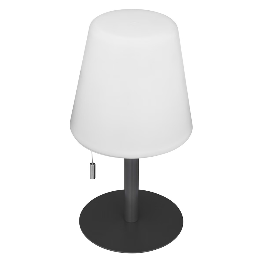 Atmosphera - LED RGBW Oplaadbaar buitenshuis tafellamp ZACK LED/3,7V 1200 mAh IP44 zwart