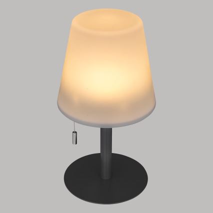 Atmosphera - LED RGBW Oplaadbaar buitenshuis tafellamp ZACK LED/3,7V 1200 mAh IP44 zwart