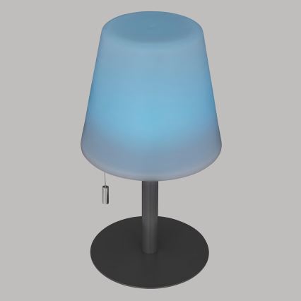 Atmosphera - LED RGBW Oplaadbaar buitenshuis tafellamp ZACK LED/3,7V 1200 mAh IP44 zwart