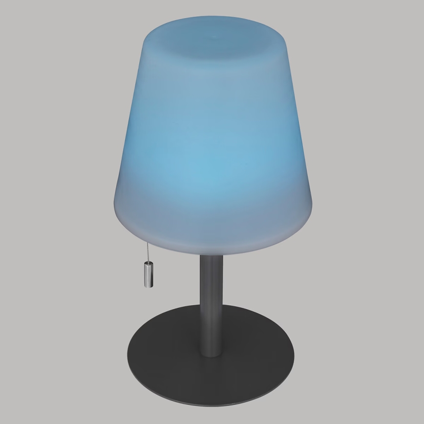 Atmosphera - LED RGBW Oplaadbaar buitenshuis tafellamp ZACK LED/3,7V 1200 mAh IP44 zwart