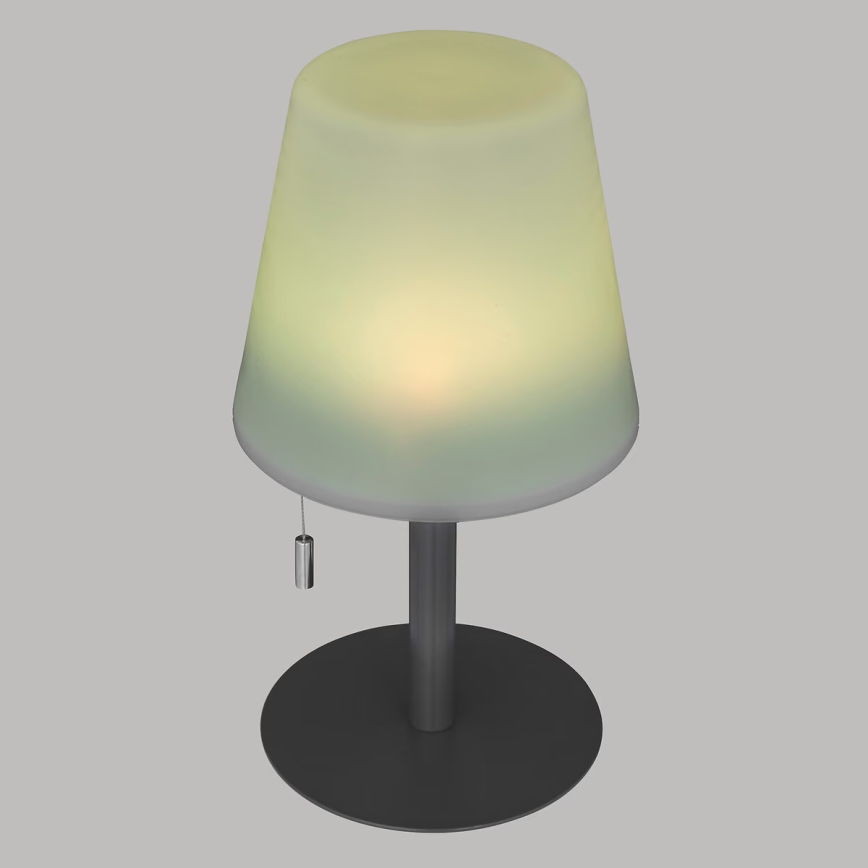 Atmosphera - LED RGBW Oplaadbaar buitenshuis tafellamp ZACK LED/3,7V 1200 mAh IP44 zwart