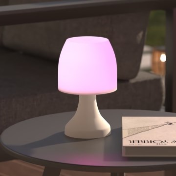 Atmosphera - LED RGB Tafellamp voor buiten DOKK LED/3xAAA 19,5 cm IP44