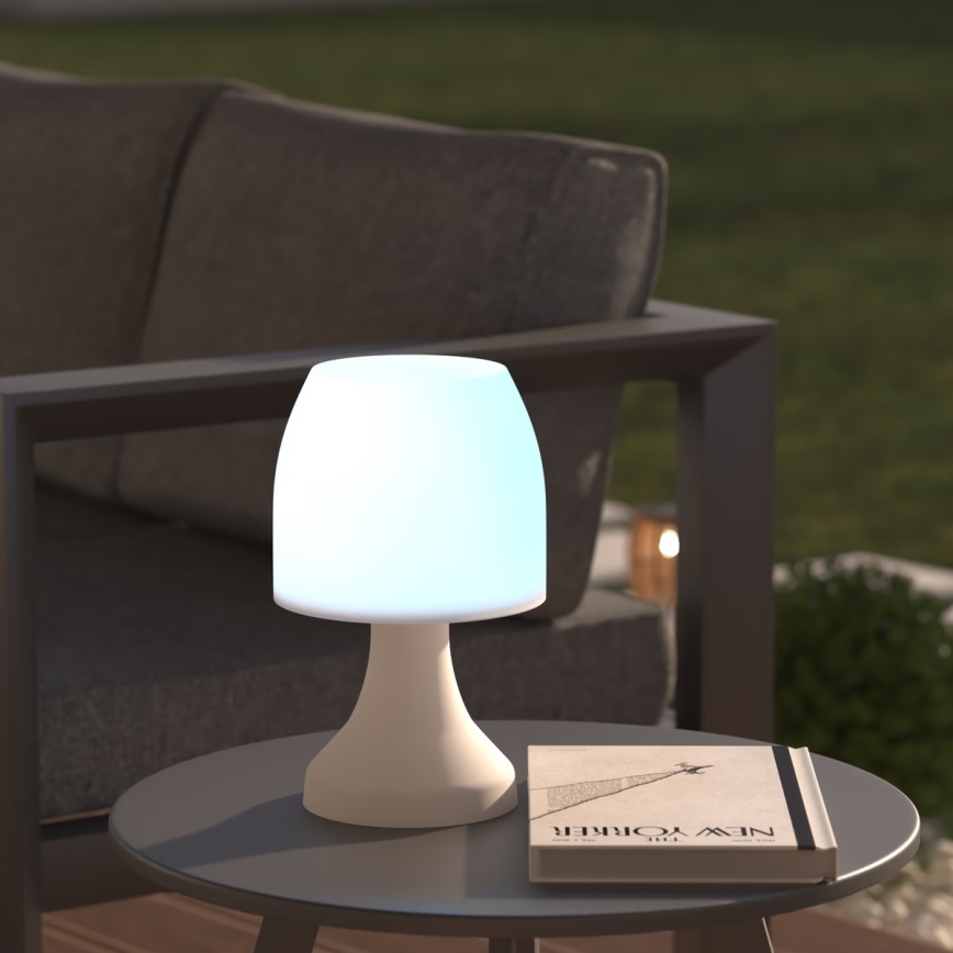 Atmosphera - LED RGB Tafellamp voor buiten DOKK LED/3xAAA 27,5 cm IP44