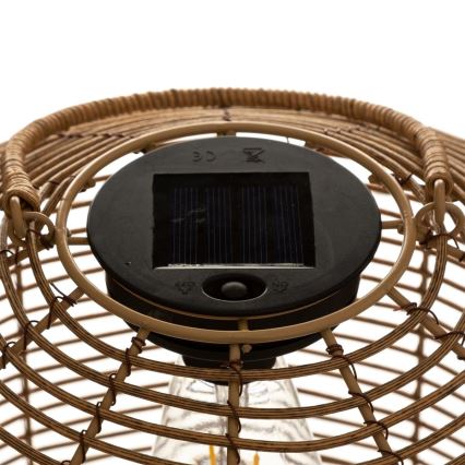 Atmosphera - LED Solar lamp CUBA LED/1,2V 800 mAh IP44 rotan