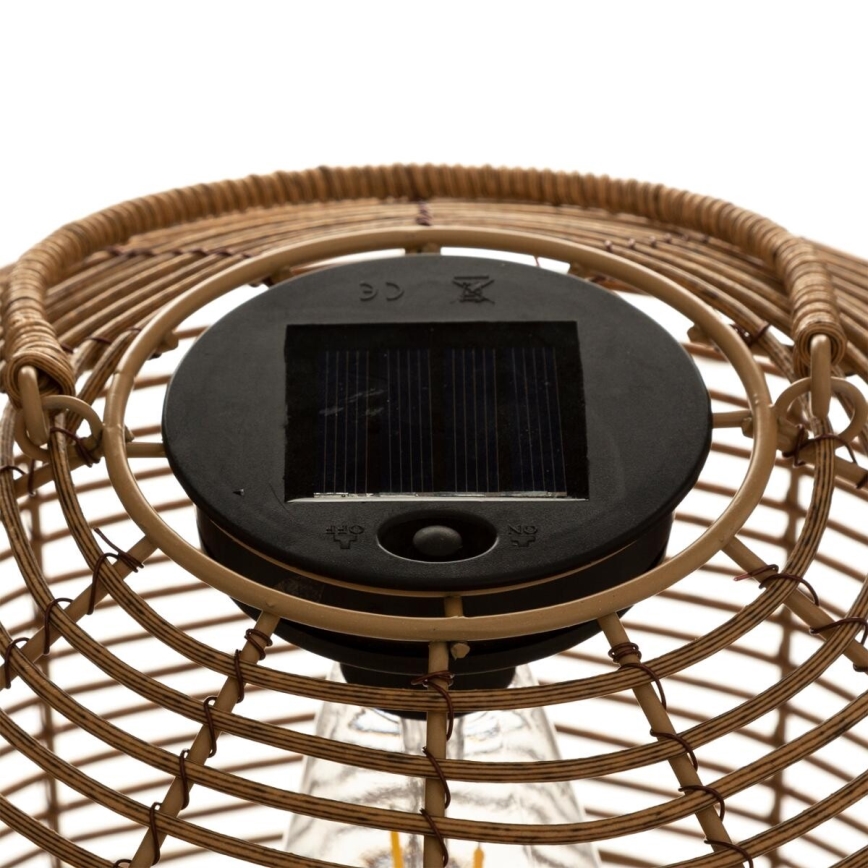 Atmosphera - LED Solar lamp CUBA LED/1,2V 800 mAh IP44 rotan