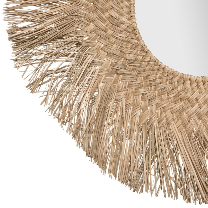 Atmosphera - muur spiegel AEL diameter 80 cm riet