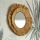 Atmosphera - muur spiegel ALBA diameter 57 cm raffia bast