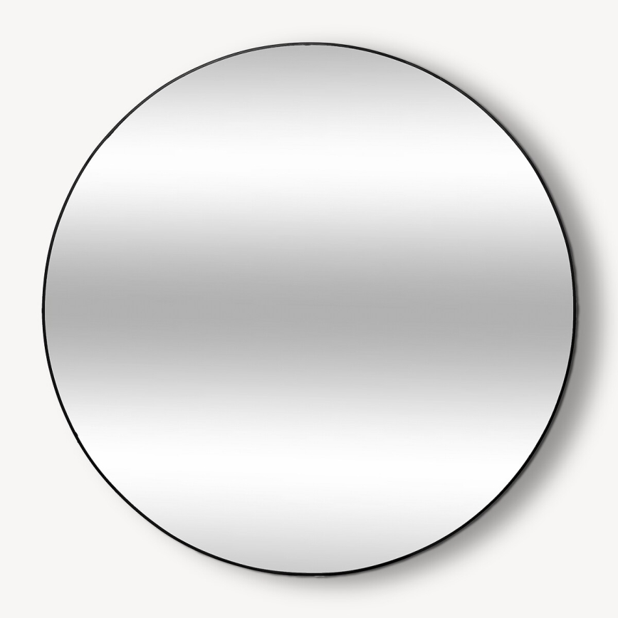 Atmosphera - muur spiegel ALICE diameter 110 cm zwart