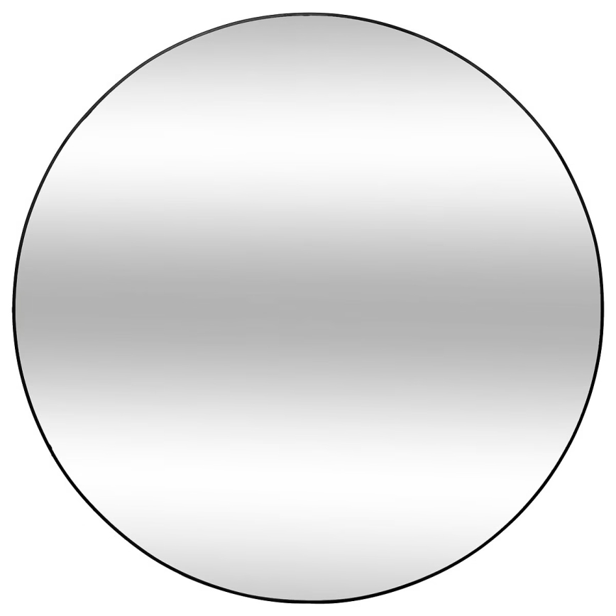 Atmosphera - muur spiegel ALICE diameter 110 cm zwart